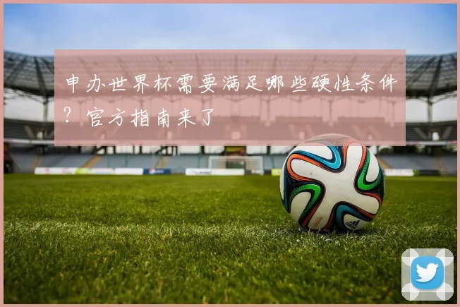 申办世界杯需要满足哪些硬性条件？官方指南来了