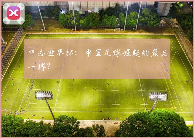 申办世界杯：中国足球崛起的最后一搏？
